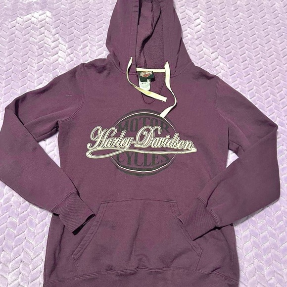 Harley-Davidson Tops - Harley-Davidson Maroon and Silver Graphic Tee